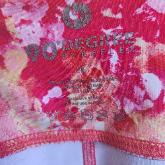 90 degrees by Reflex Watercolor Crop Leggings Size Medium - Picture 2 of 2